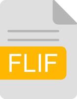 FLIF File Format Flat Icon vector