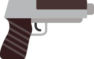 icono plano de pistola vector