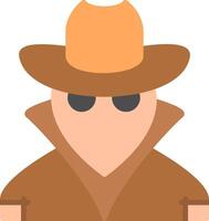 Spy Flat Icon vector