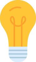 Light Bulb Flat Icon vector