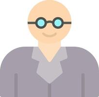 Professor Flat Icon vector