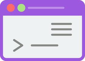 Command Line Flat Icon vector