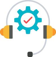 Technical Support Flat Icon vector