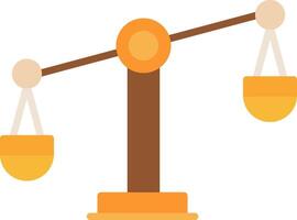 Balance Scale Flat Icon vector