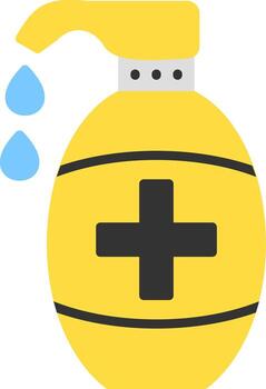 icono plano de jabón vector