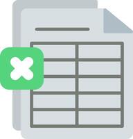 Excel Flat Icon vector