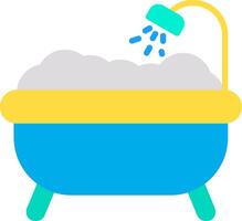 Bathtub Flat Icon vector