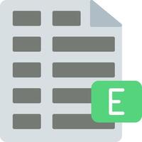 Excel Flat Icon vector