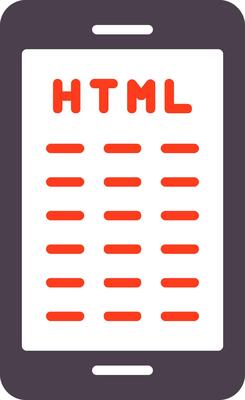 Mobile Coding Flat Icon