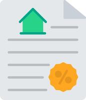 Contract Flat Icon vector
