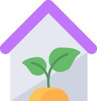 Greenhouse Flat Icon vector