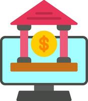 Online Banking Flat Icon vector