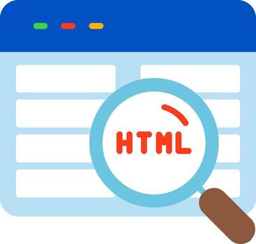 Code Review Flat Icon vector