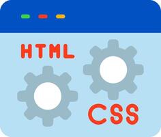 Web Development Flat Icon vector