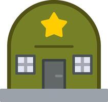 Ejército base plano icono vector