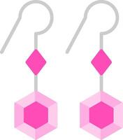 Earring Flat Icon vector