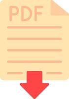 Pdf Flat Icon vector