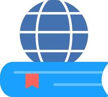 Global Education Flat Icon vector