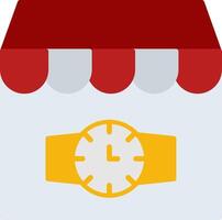 Watch Shop Flat Icon vector