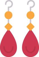 Earrings Flat Icon vector