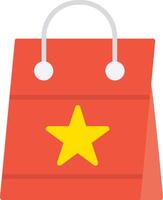 Shopping Bag Flat Icon vector