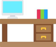 Work Space Flat Icon vector