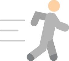 Jogging Flat Icon vector