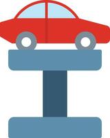 Car Jack Flat Icon vector