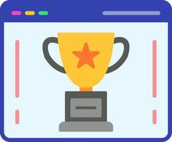 Trophy Flat Icon vector