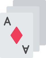 Poker Cards Flat Icon vector