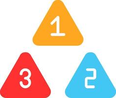 Numbers Flat Icon vector