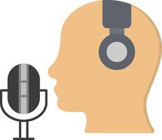 Microphone Flat Icon vector