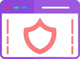 Web Security Flat Icon vector