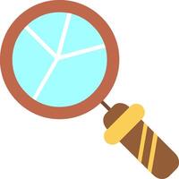 Magnifying Glass Flat Icon vector