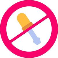 No Screwdriver Flat Icon vector