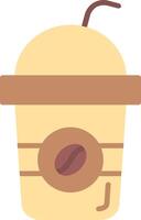 Latte Flat Icon vector