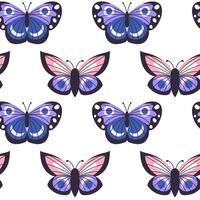 Seamless pattern, with butterflies vector