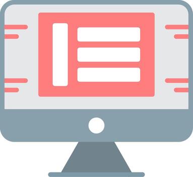 Layout Flat Icon vector
