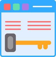 Keywords Flat Icon vector