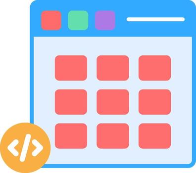 módulo plano icono vector
