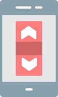 Scroll Bar Flat Icon vector