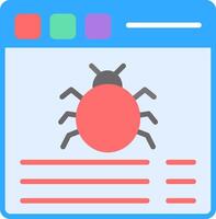 Bug Flat Icon vector