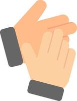 Clapping Flat Icon vector