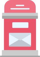 Postbox Flat Icon vector