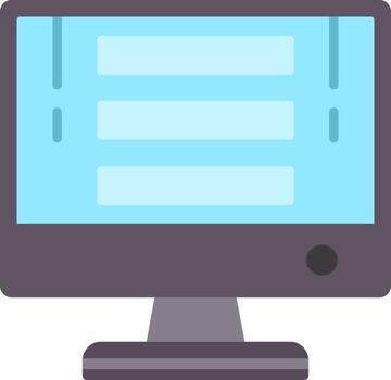 Computer Flat Icon vector