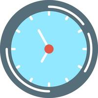 icono de reloj plano vector