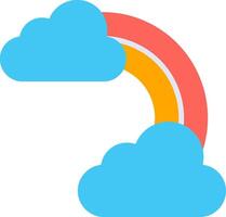 Rainbow Flat Icon vector