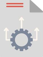 Workflow Flat Icon vector