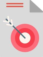 Target Flat Icon vector