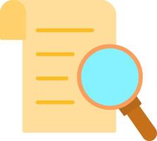 Research Report Flat Icon vector